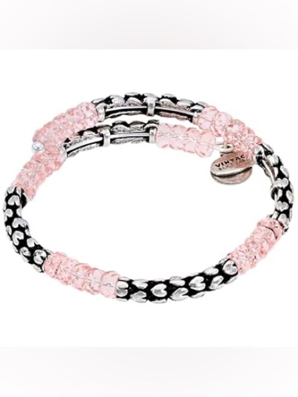 Alex and Ani Heart Wrap Beaded Bracelet